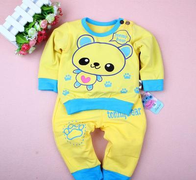 唐米小熊2015春秋套装 婴幼儿外出服童装 一件代发 免费代